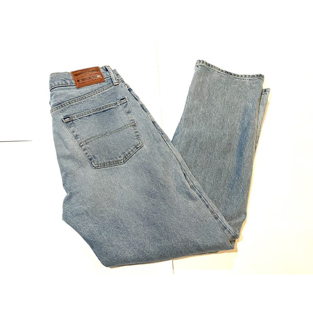 Lucky Brand 181 Relaxed Straight Fit Jeans Mens 30x32 (Fits 31x31) Light Wash